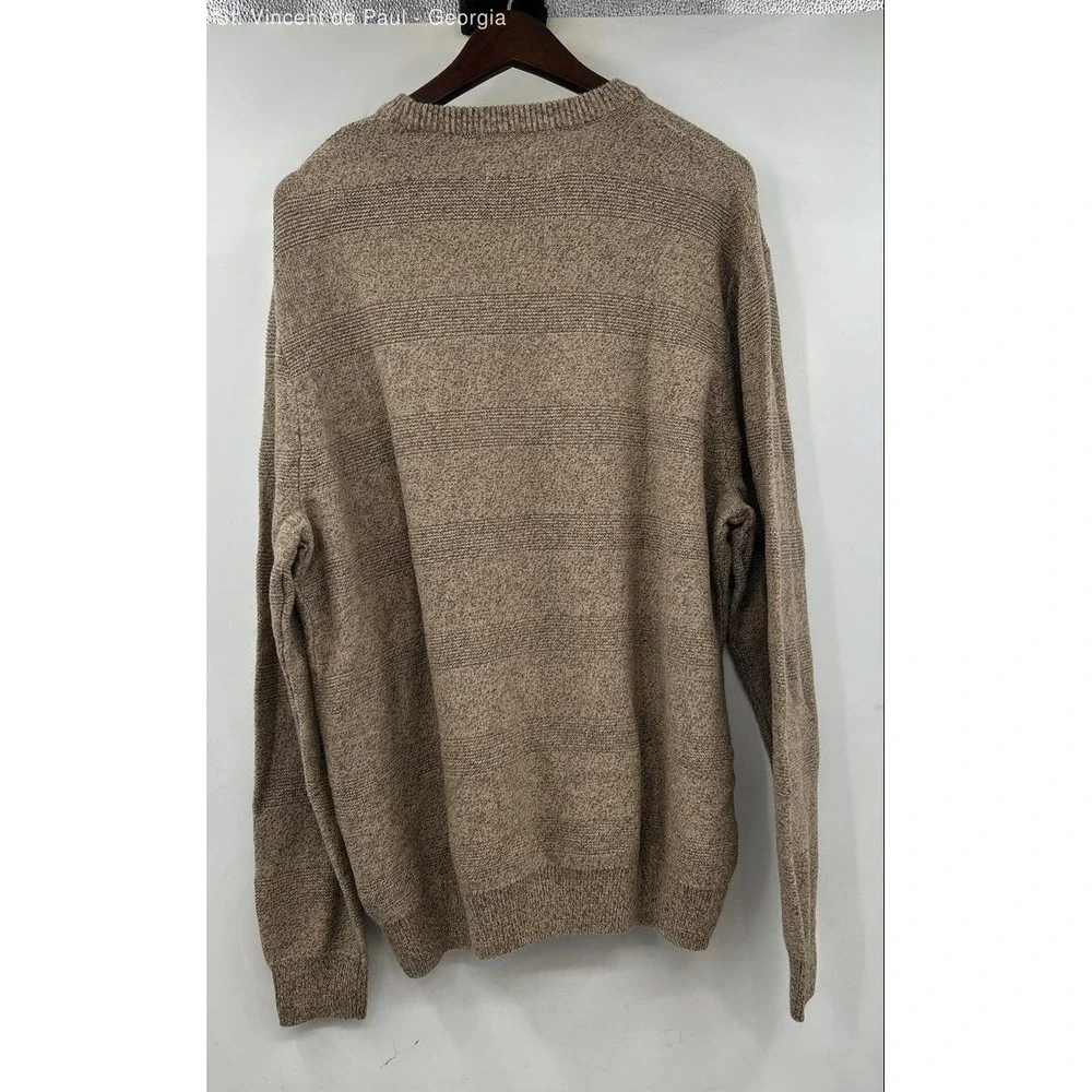 Chaps Tight Knit Sweater Men's Size XL Brown NWT Preppy Casual